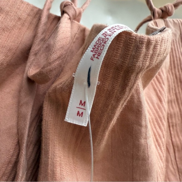 Free People Terracotta/ Smoky Maxi Dress with Exposed Midriff, Waist Bow - Picture 5 of 14